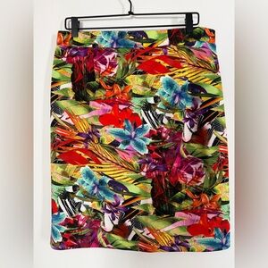Investments Tropical Floral Pencil Skirt